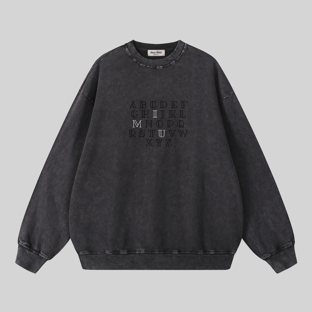 Miu Miu Women's Sweatshirt Black